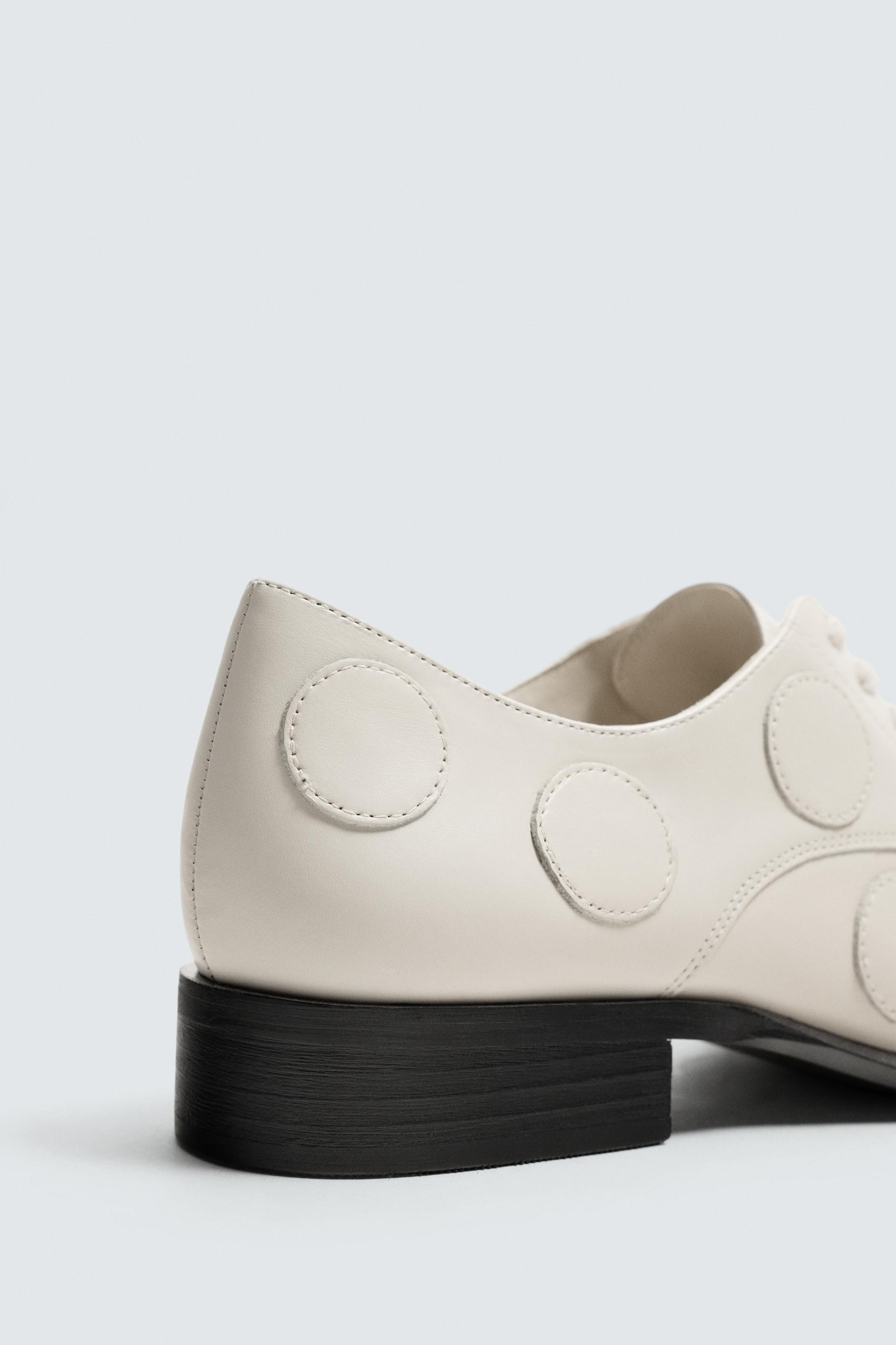 POLKA DOT LEATHER FLAT SHOES HARRY LAMBERT FOR ZARA x DISNEY